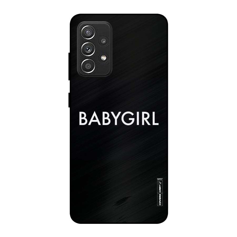 Baby Girl Metal Back Case for Galaxy A52s 5G