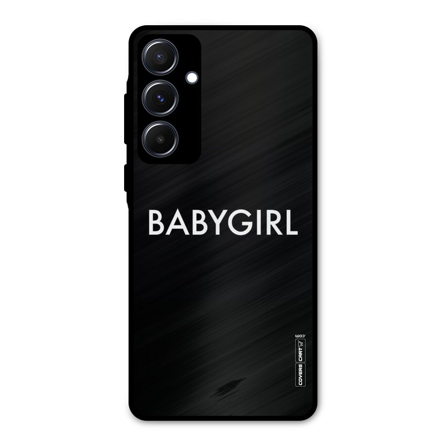 Baby Girl Metal Back Case for Galaxy A55