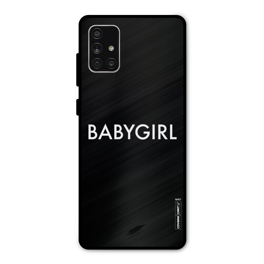 Baby Girl Metal Back Case for Galaxy A71