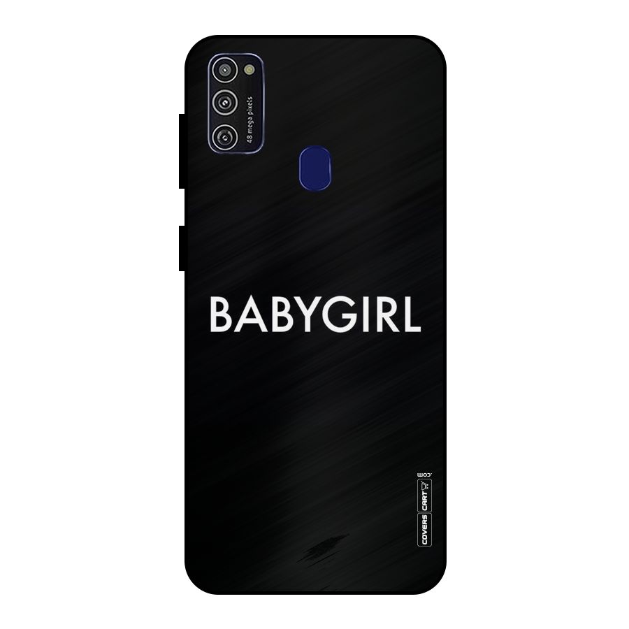 Baby Girl Metal Back Case for Galaxy M21