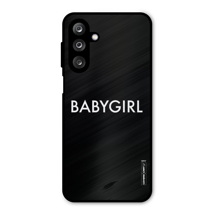 Baby Girl Metal Back Case for Galaxy M36