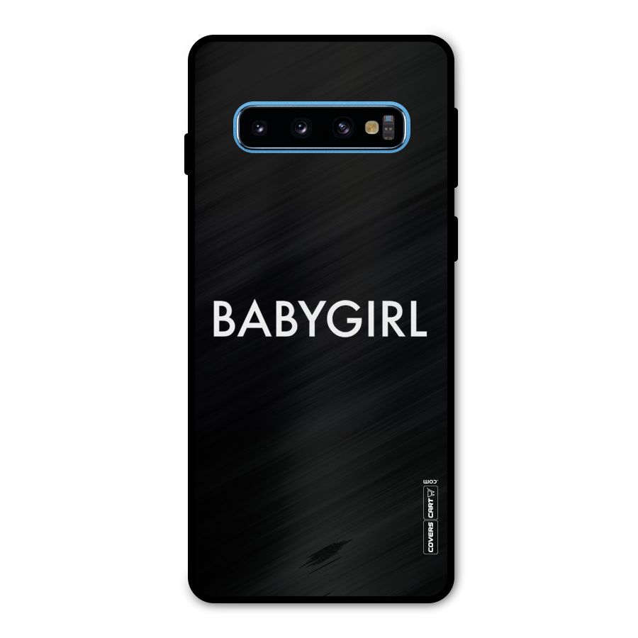 Baby Girl Metal Back Case for Galaxy S10