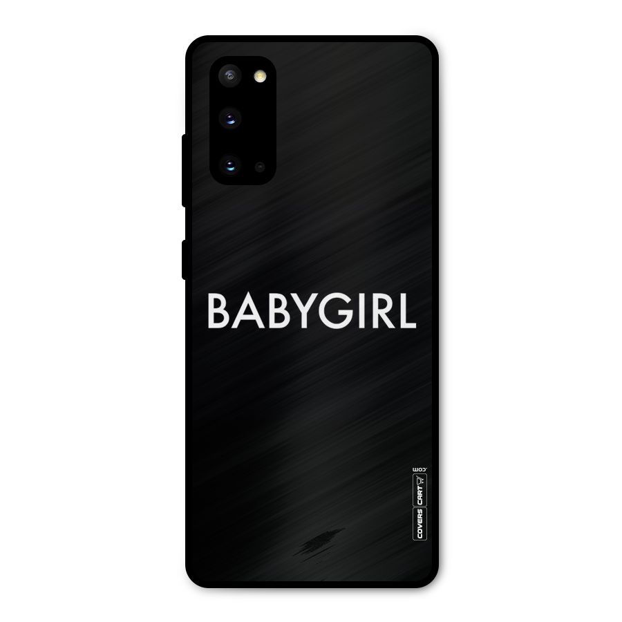 Baby Girl Metal Back Case for Galaxy S20