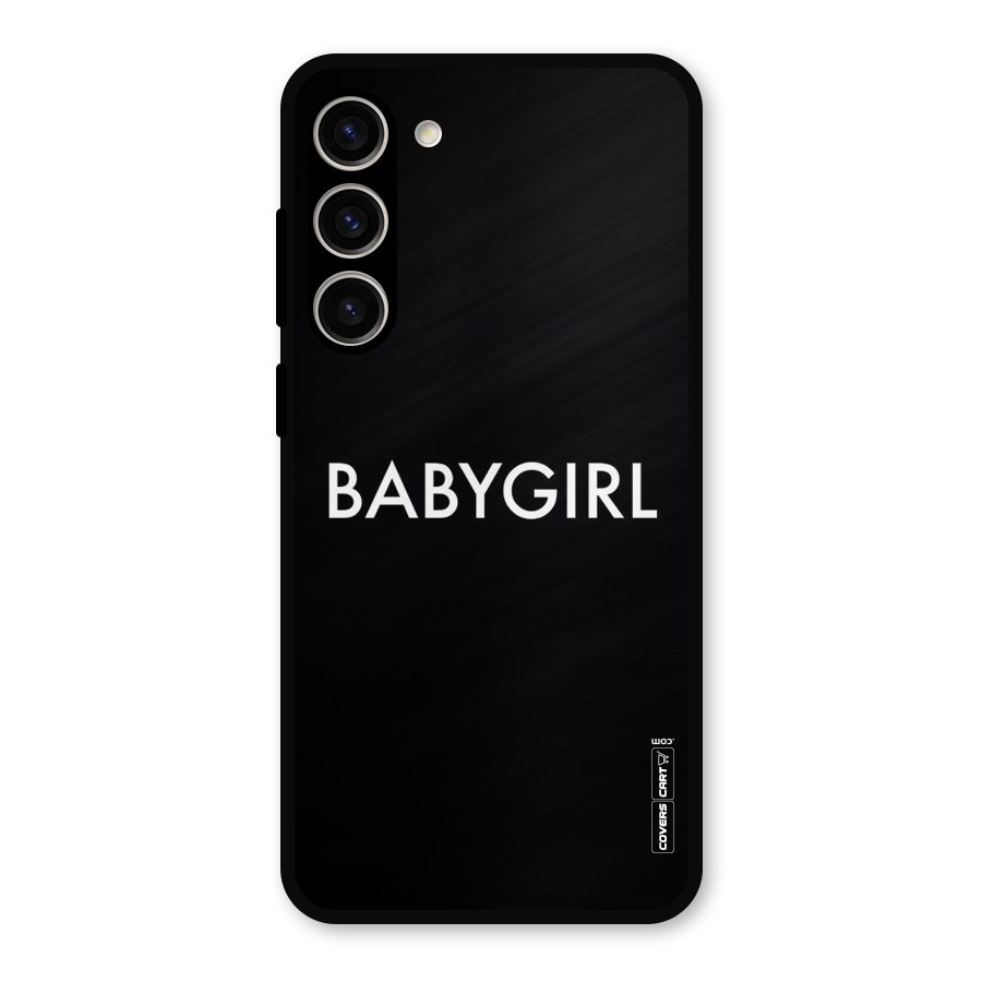 Baby Girl Metal Back Case for Galaxy S23 Plus