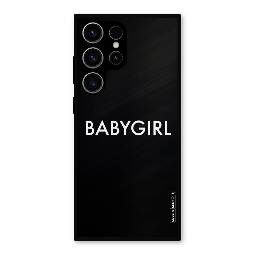 Baby Girl Metal Back Case for Galaxy S23 Ultra