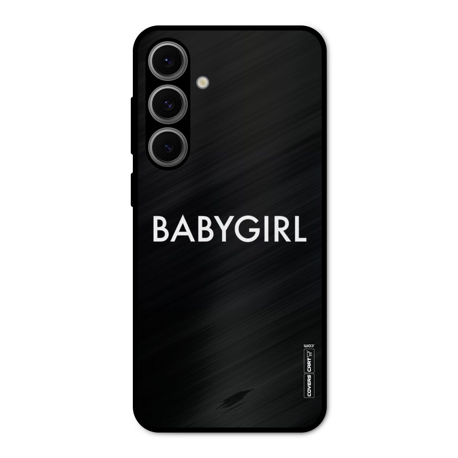 Baby Girl Metal Back Case for Galaxy S24 FE
