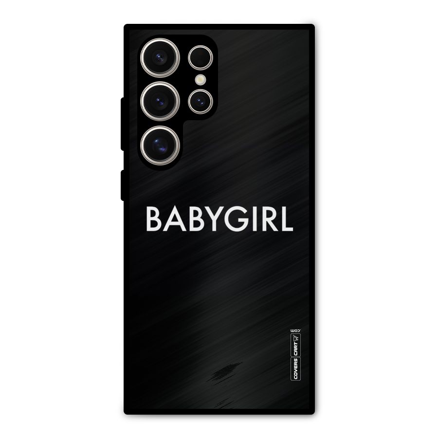 Baby Girl Metal Back Case for Galaxy S24 Ultra