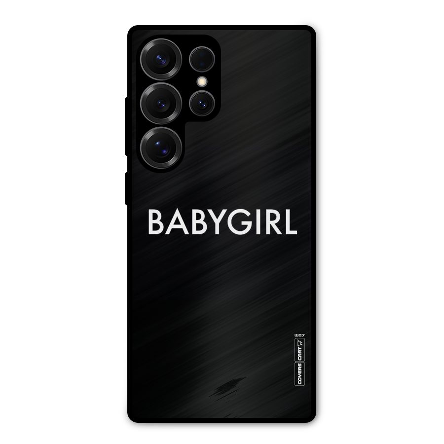 Baby Girl Metal Back Case for Galaxy S25 Ultra