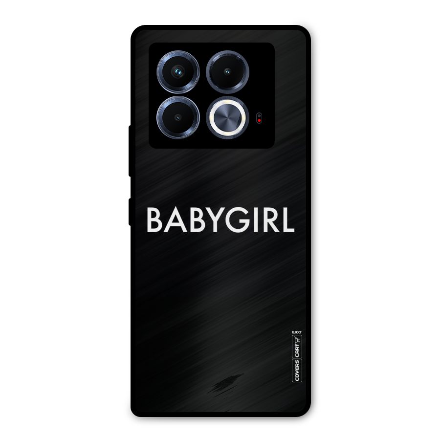 Baby Girl Metal Back Case for Infinix Note 40 5G