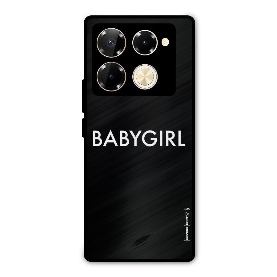 Baby Girl Metal Back Case for Infinix Note 40 Pro