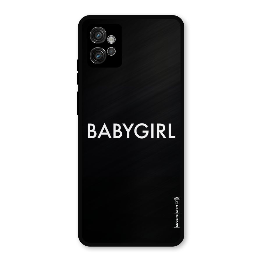 Baby Girl Metal Back Case for Moto G32