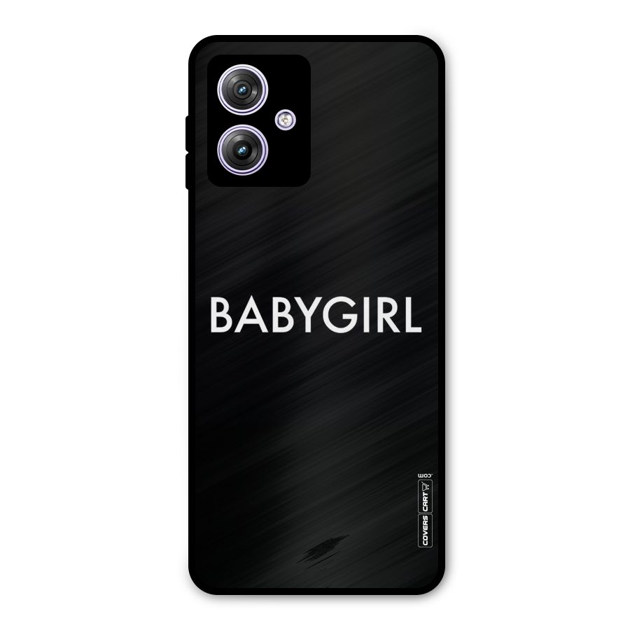 Baby Girl Metal Back Case for Moto G64