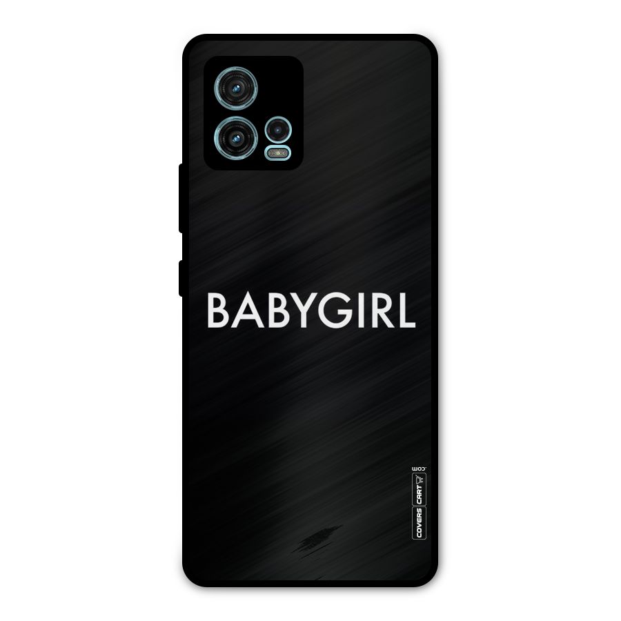 Baby Girl Metal Back Case for Moto G72