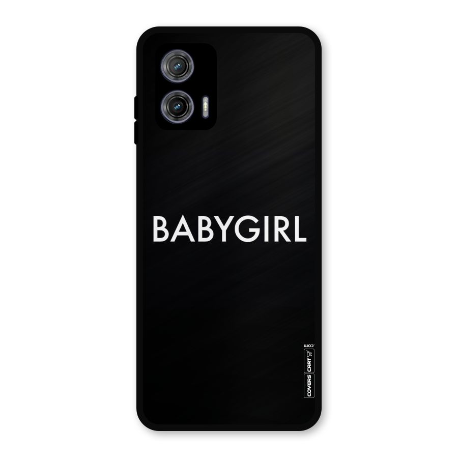 Baby Girl Metal Back Case for Moto G73