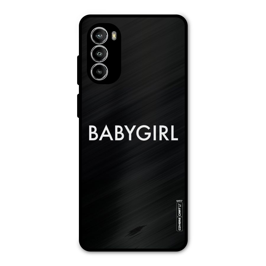 Baby Girl Metal Back Case for Moto G82