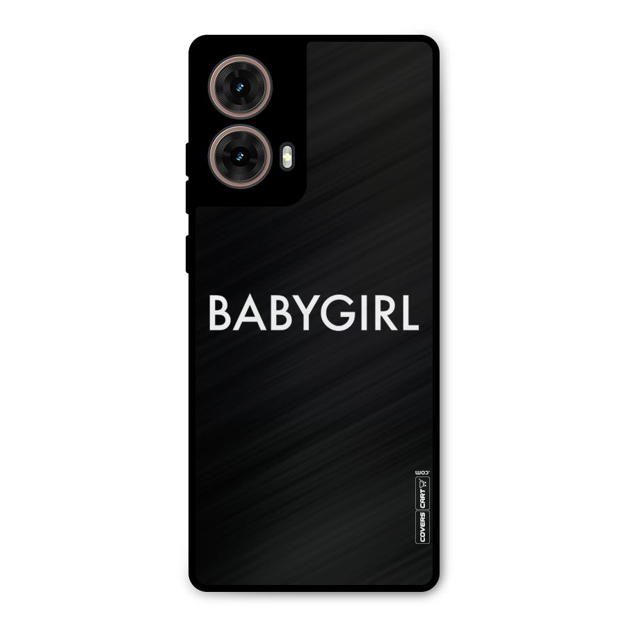 Baby Girl Metal Back Case for Moto G85