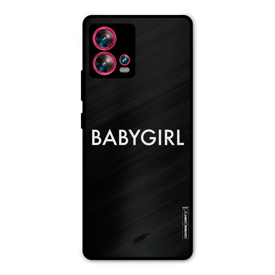 Baby Girl Metal Back Case for Motorola Edge 30 Fusion