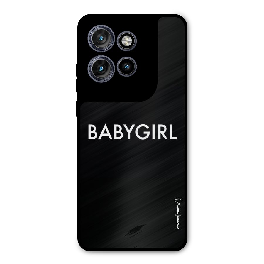 Baby Girl Metal Back Case for Motorola Edge 50 Neo
