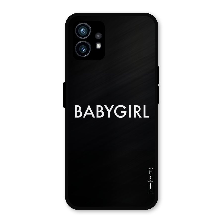 Baby Girl Metal Back Case for Nothing Phone 1