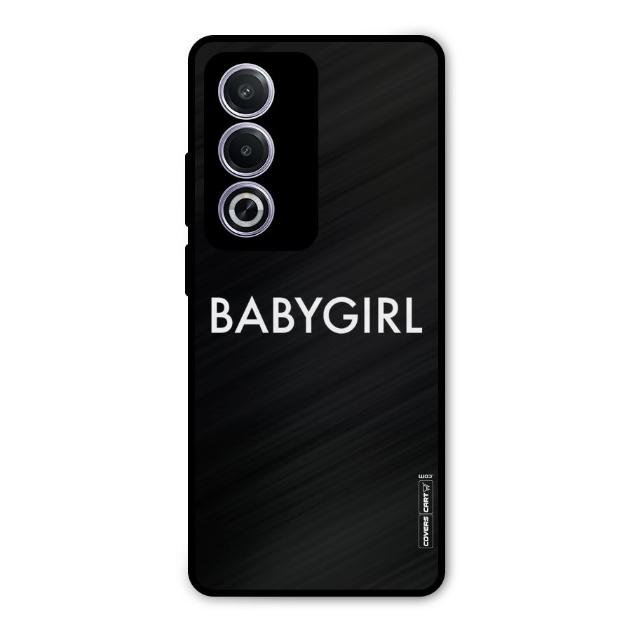 Baby Girl Metal Back Case for Oppo A3 Pro