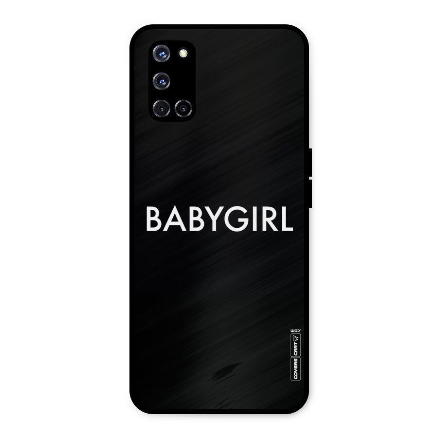 Baby Girl Metal Back Case for Oppo A52