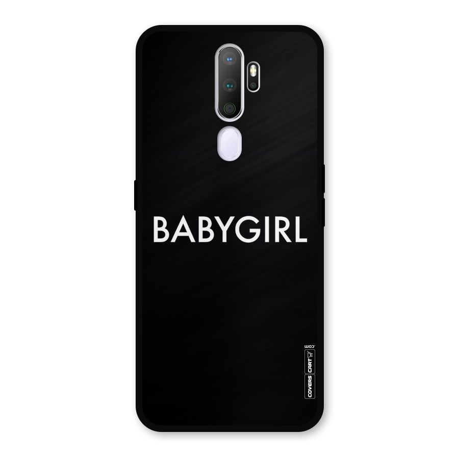 Baby Girl Metal Back Case for Oppo A5 (2020)