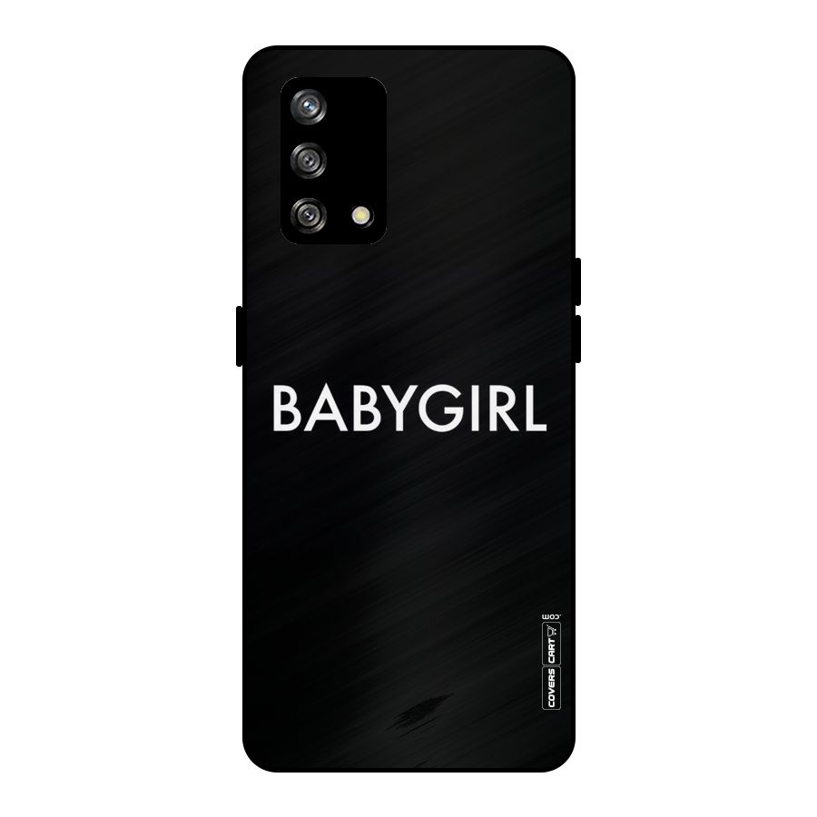 Baby Girl Metal Back Case for Oppo F19