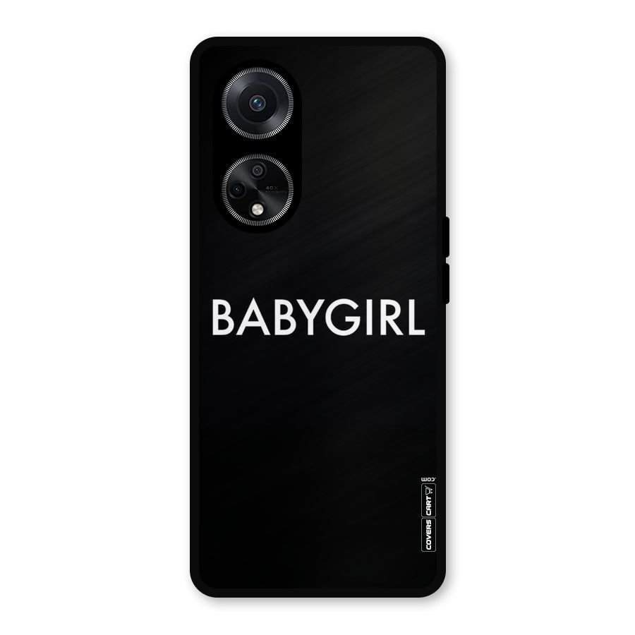 Baby Girl Metal Back Case for Oppo F23
