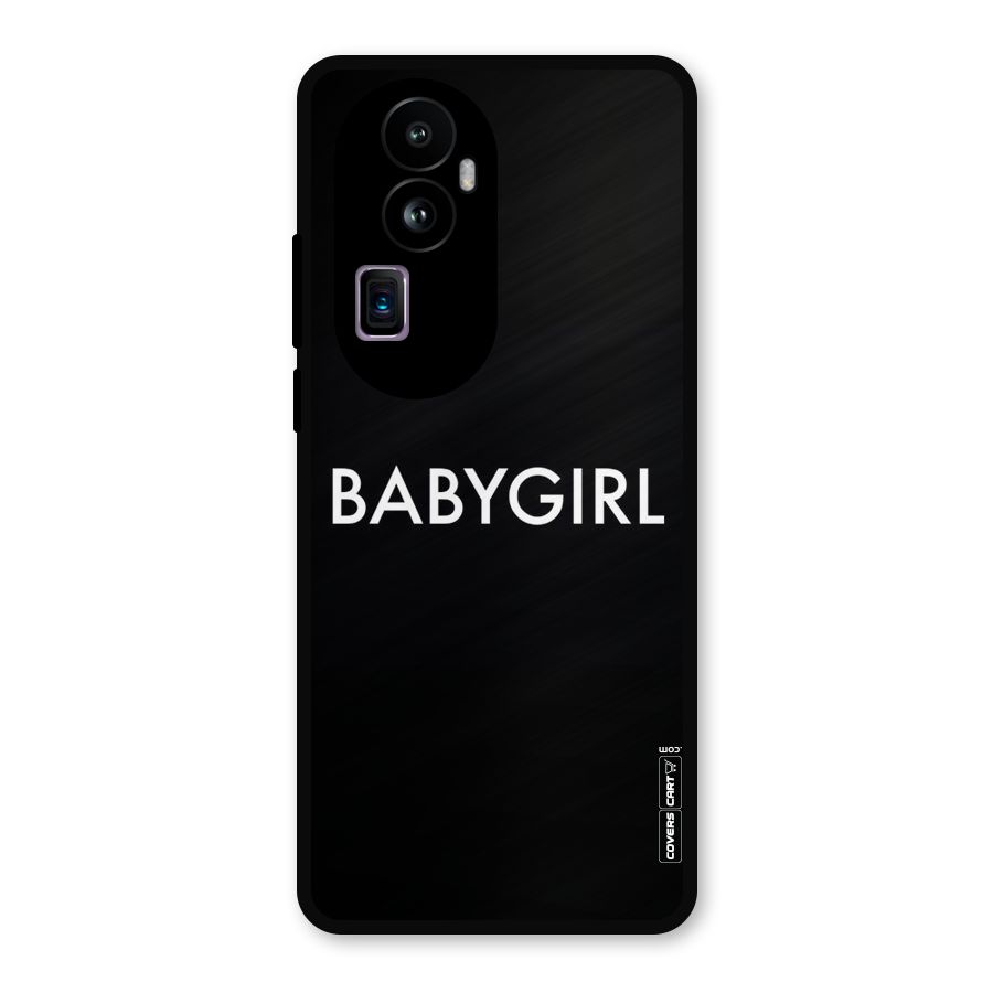 Baby Girl Metal Back Case for Oppo Reno10 Pro Plus