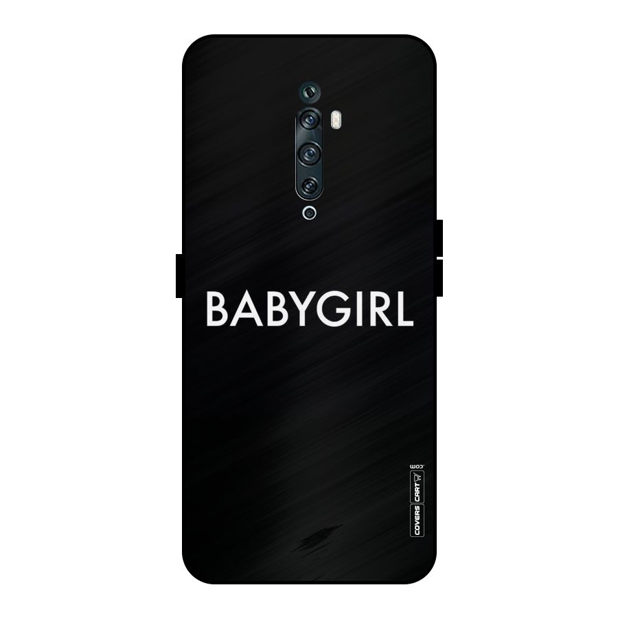 Baby Girl Metal Back Case for Oppo Reno2 Z