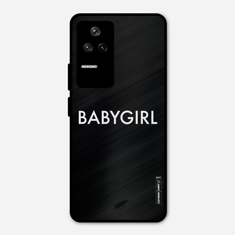 Baby Girl Metal Back Case for Poco F4 5G