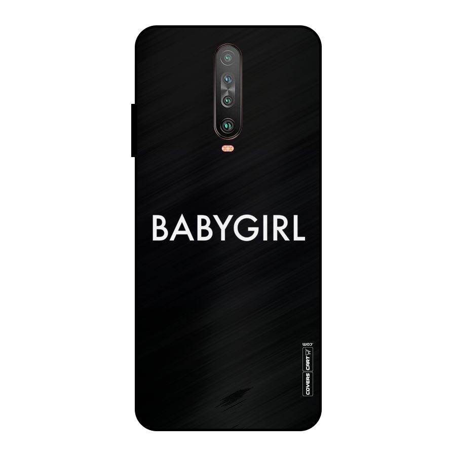 Baby Girl Metal Back Case for Poco X2