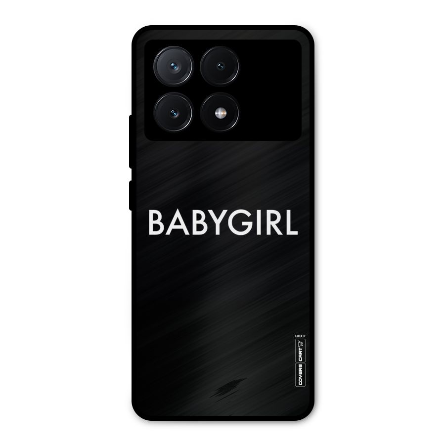 Baby Girl Metal Back Case for Poco X6 Pro