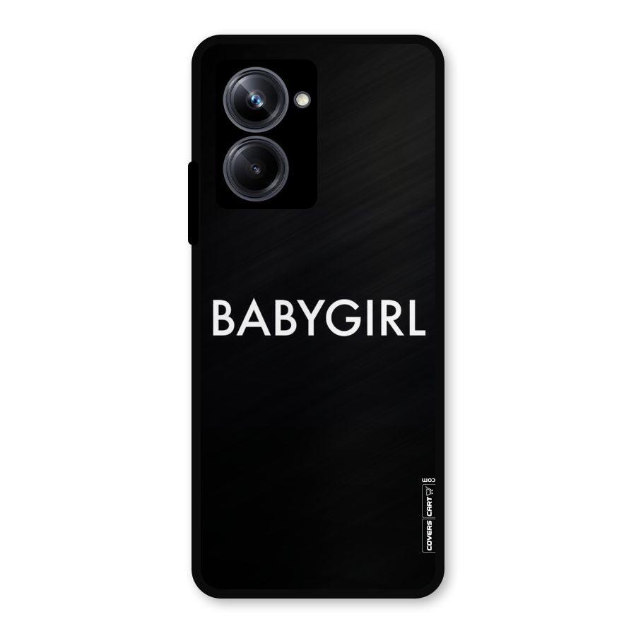 Baby Girl Metal Back Case for Realme 10 Pro