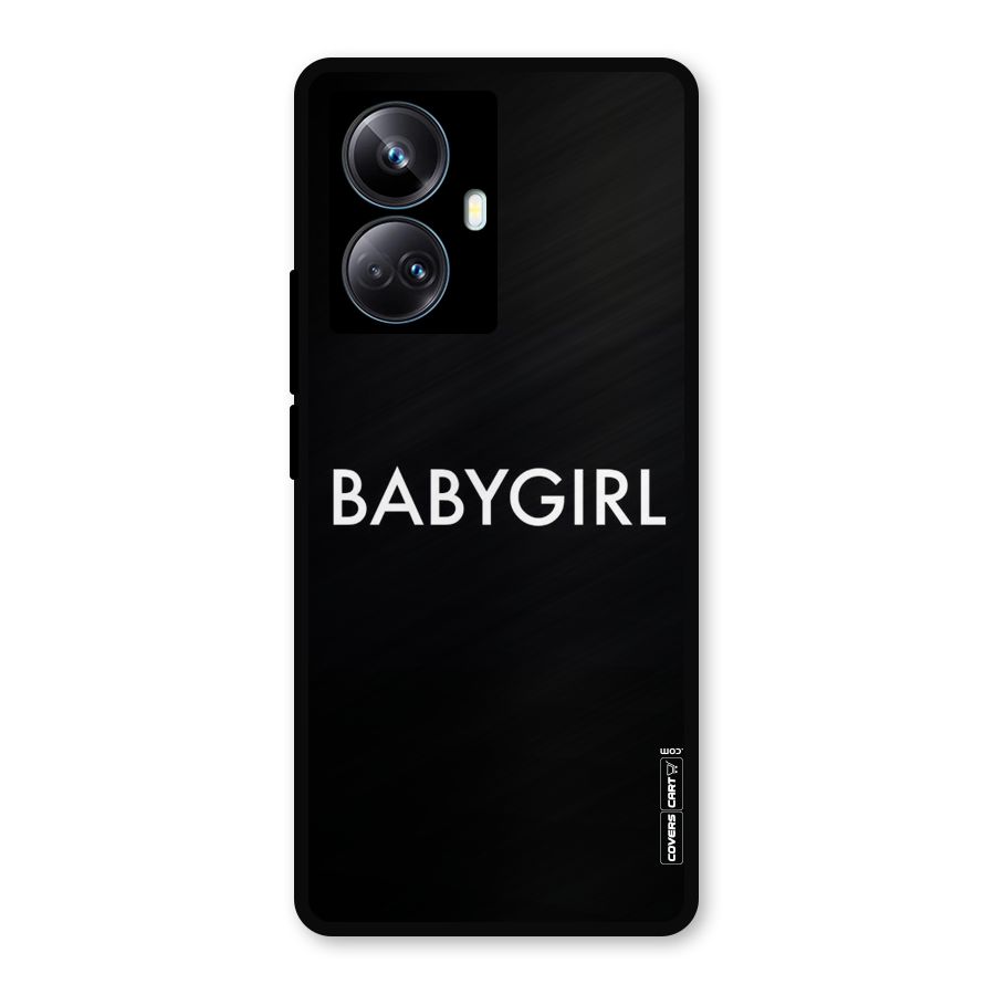 Baby Girl Metal Back Case for Realme 10 Pro Plus