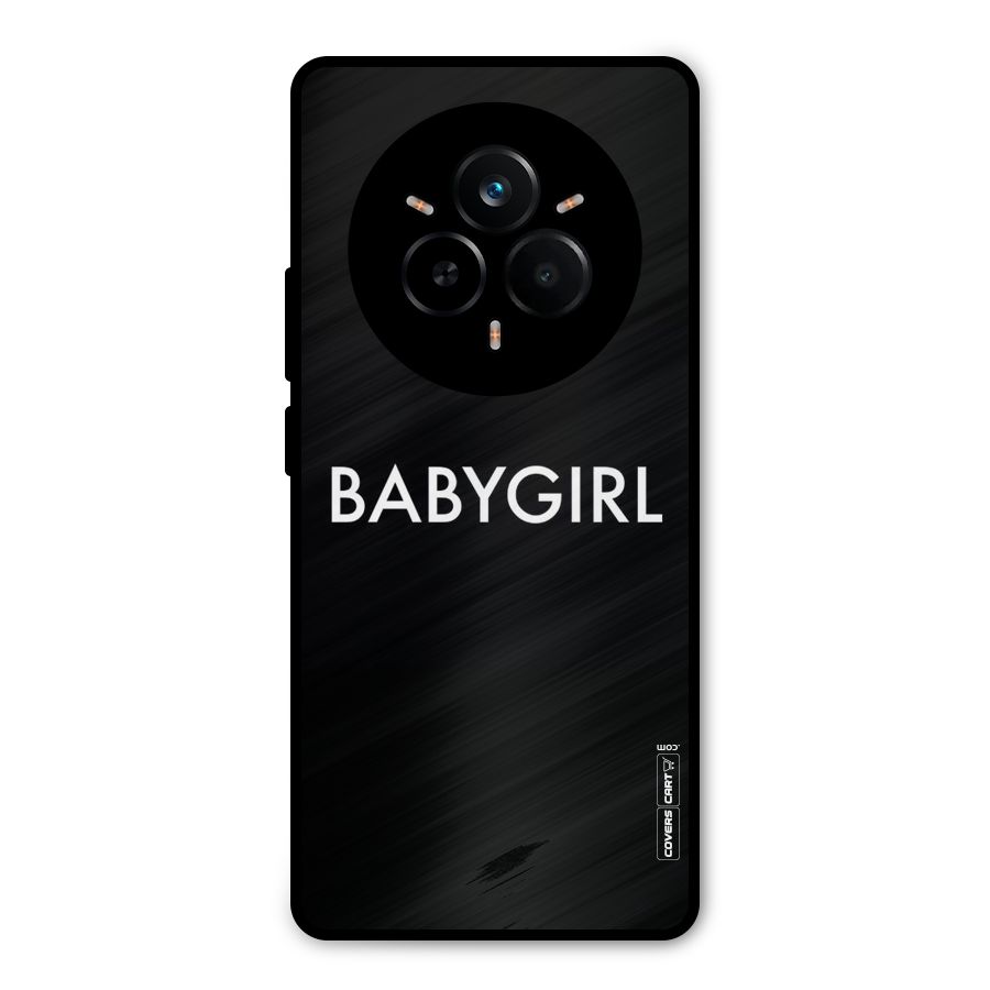 Baby Girl Metal Back Case for Realme 14 Pro Plus