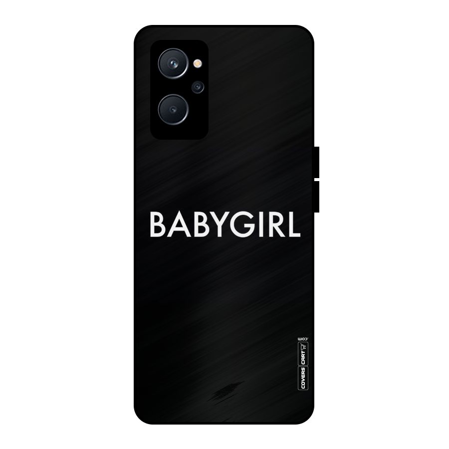 Baby Girl Metal Back Case for Realme 9i 5G