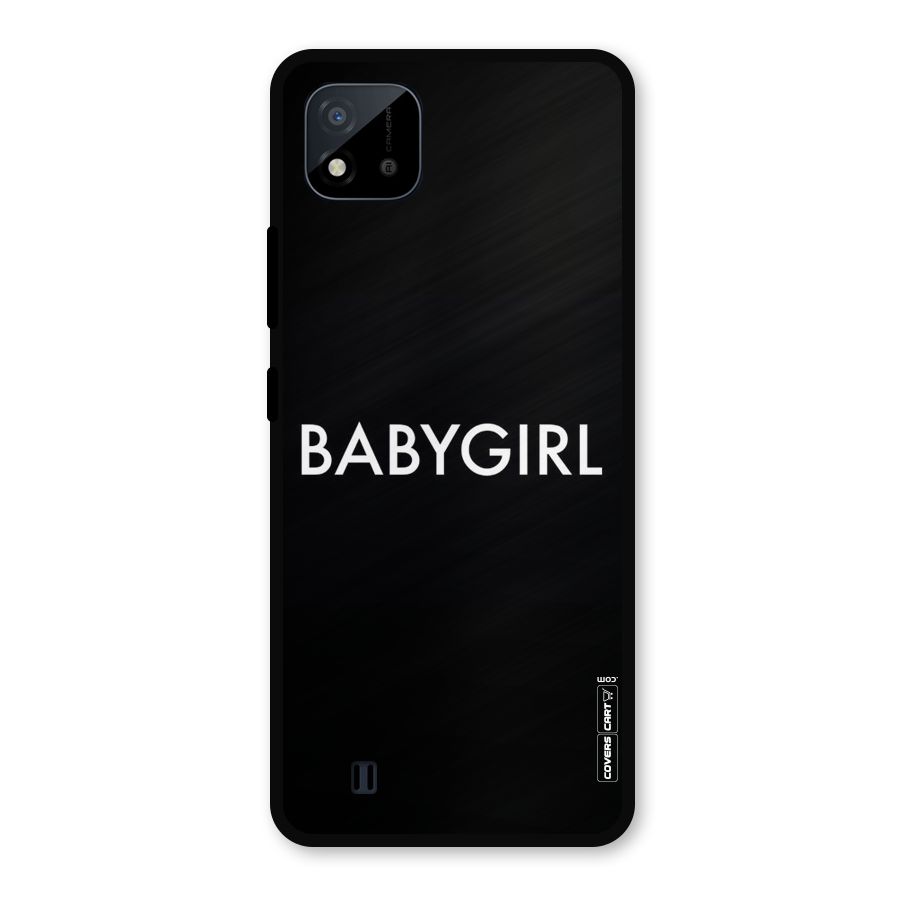 Baby Girl Metal Back Case for Realme C11 2021