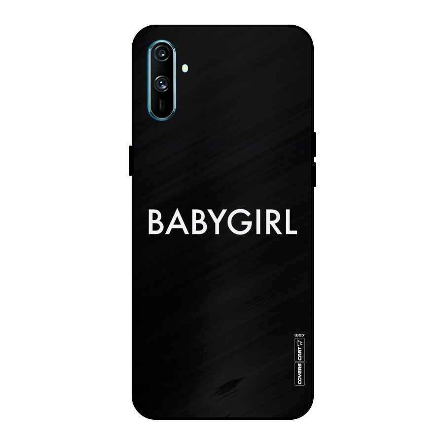 Baby Girl Metal Back Case for Realme C3