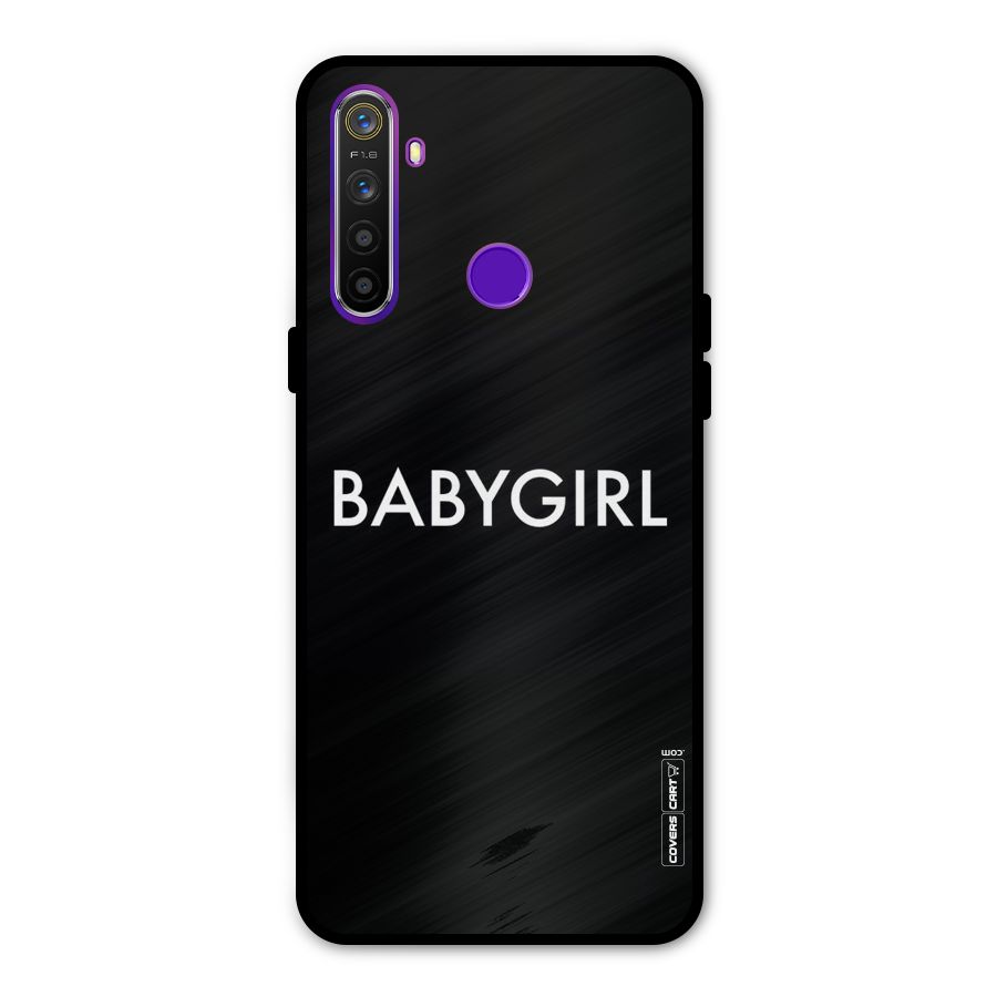 Baby Girl Metal Back Case for Realme Narzo 10