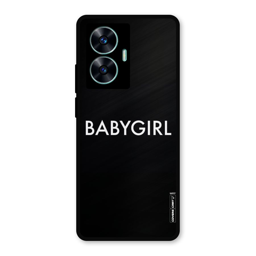 Baby Girl Metal Back Case for Realme Narzo N55
