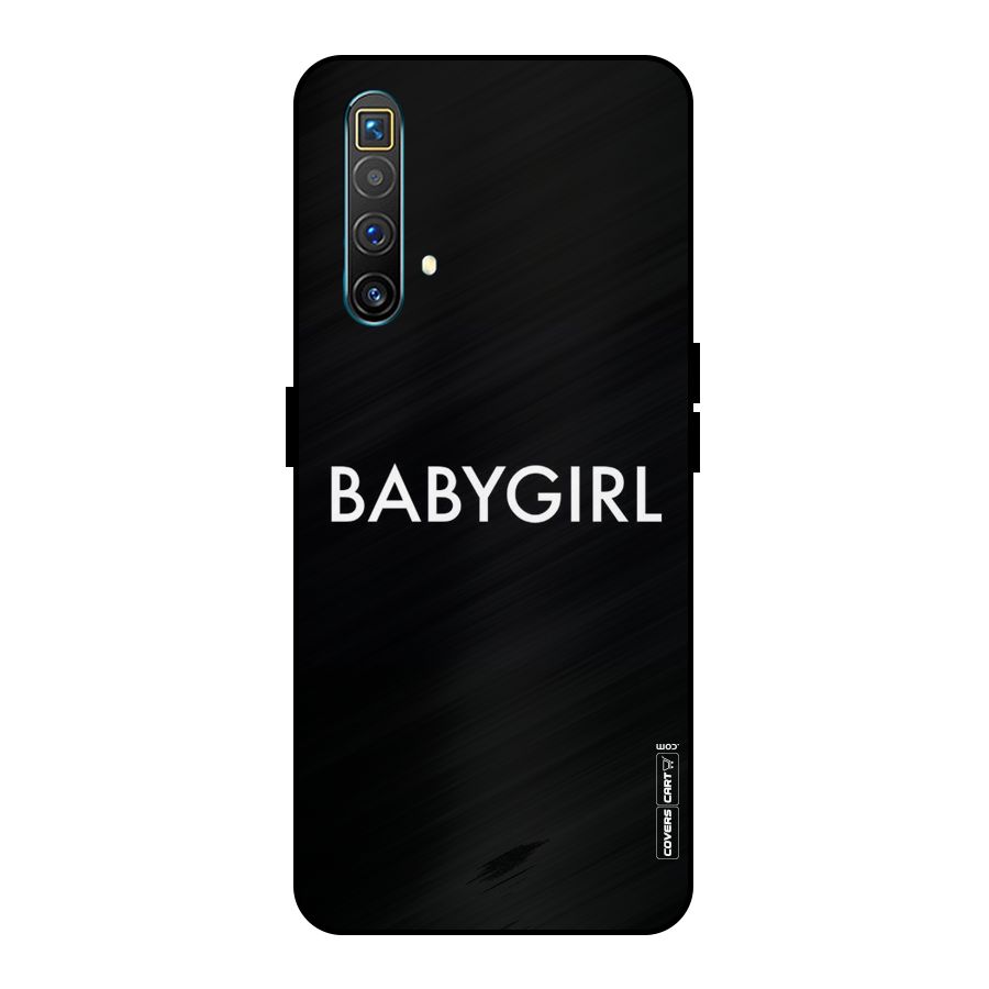 Baby Girl Metal Back Case for Realme X3