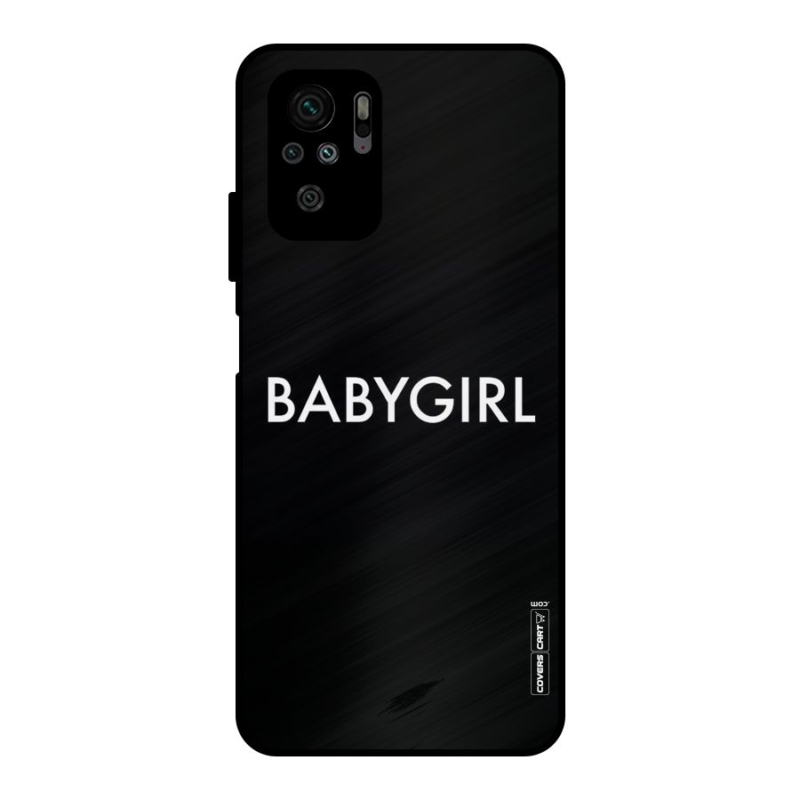 Baby Girl Metal Back Case for Redmi Note 10