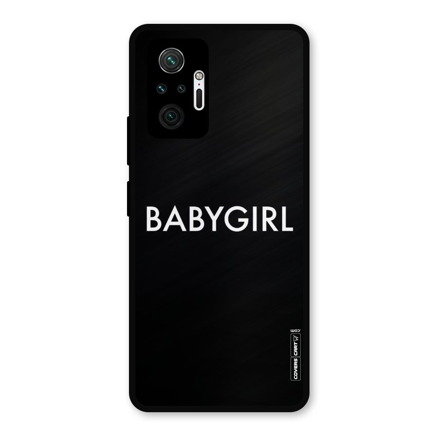 Baby Girl Metal Back Case for Redmi Note 10 Pro Max