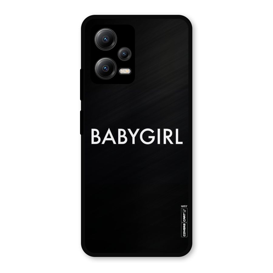 Baby Girl Metal Back Case for Redmi Note 12 5G