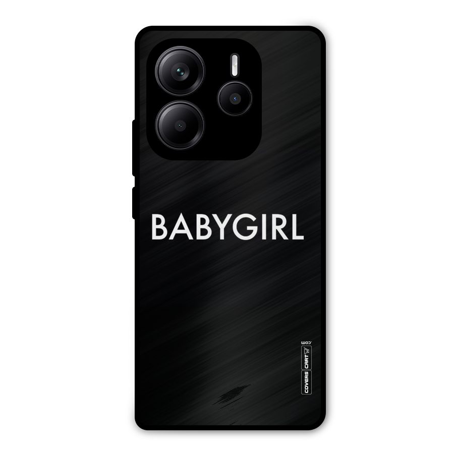 Baby Girl Metal Back Case for Redmi Note 14 5G