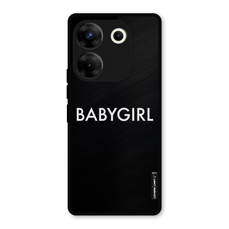 Baby Girl Metal Back Case for Tecno Camon 20 Pro