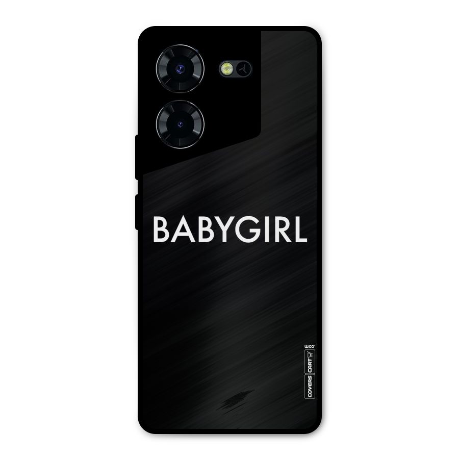 Baby Girl Metal Back Case for Tecno Pova 5 Pro 5G