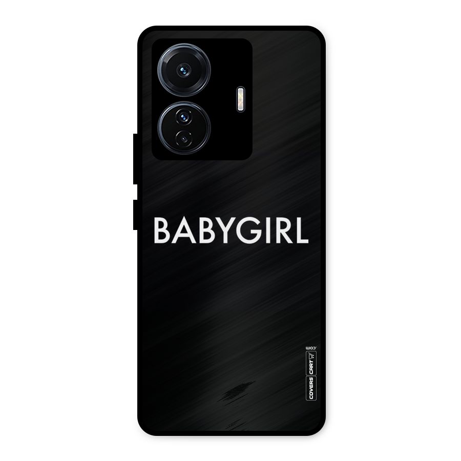 Baby Girl Metal Back Case for Vivo T1 Pro