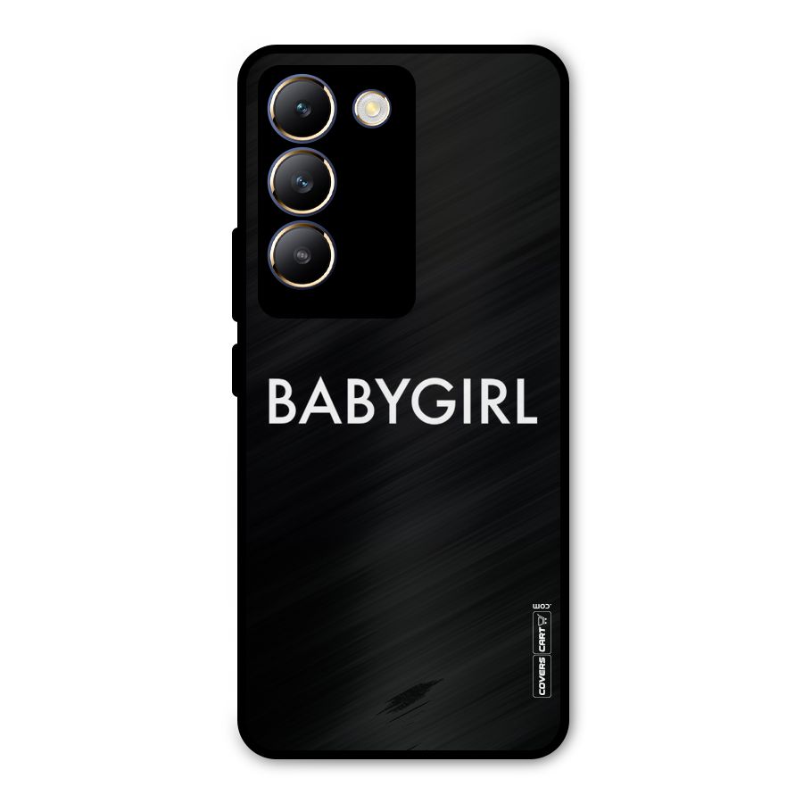 Baby Girl Metal Back Case for Vivo T3 5G